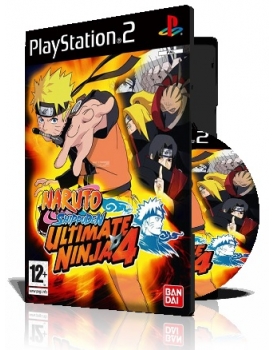Naruto Ultimate Ninja 4 با کاور کامل و چاپ روی دیسک